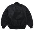 画像2: PORKCHOP/FIRE UP MA-1 JACKET（BLACK）［MA-1 JKT-24秋冬］ (2)