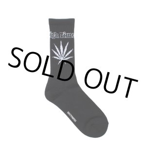 画像: WACKO MARIA/HIGH TIMES / JACQUARD SOCKS（BLACK）［ジャガードソックス-25春夏］