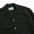 画像2: WACKO MARIA/50'S OPEN COLLAR SHIRT（BLACK）［50'Sオープンカラーシャツ-25春夏］ (2)