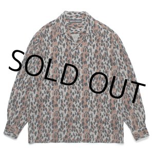 画像: WACKO MARIA/LEOPARD HAWAIIAN SHIRT（GRAY）［レオパードハワイアンシャツ-25春夏］