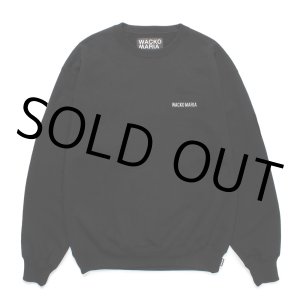 画像: WACKO MARIA/HEAVY WEIGHT CREW NECK SWEAT SHIRT（BLACK）［クルーネックスウェット-25春夏］