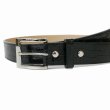 画像2: WACKO MARIA/CROCODILE EMBOSSED LEATHER BELT（BLACK）［レザーベルト-25春夏］ (2)