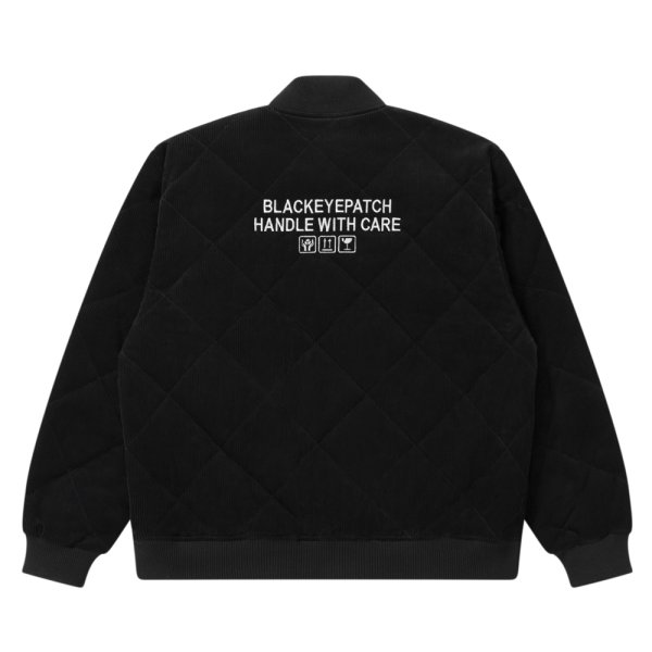 画像2: BlackEyePatch/SMALL HWC QUILTED CORDUROY JACKET（BLACK） (2)