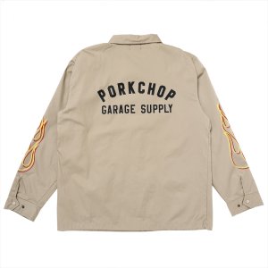 画像: PORKCHOP/LOGO COACH JKT（BEIGE）［ロゴコーチJKT-25春夏］