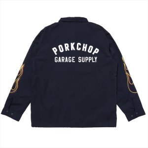 画像: PORKCHOP/LOGO COACH JKT（NAVY）［ロゴコーチJKT-25春夏］