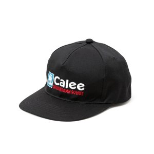 画像: CALEE/CAL NT LOGO TWILL CAP＜NATURALLY PAINT DESIGN＞（BLACK）［ツイルキャップ-25春夏］