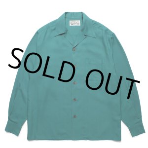 画像: WACKO MARIA/KASURI STRIPED OPEN COLLAR SHIRT（GREEN）［カスリストライプオープンカラーシャツ-25春夏］