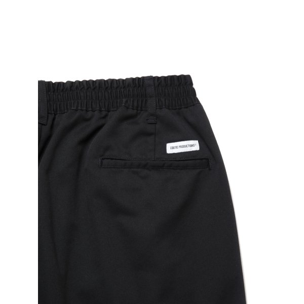 画像3: COOTIE PRODUCTIONS/T/C 2 Tuck Easy Ankle Pants（Black）［T/C 2タックイージーアンクルパンツ-25春夏］ (3)