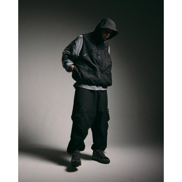 画像2: TIGHTBOOTH/RIPSTOP CARGO BALLOON PANTS（Black）［リップストップカーゴバルーンパンツ-25春夏］ (2)