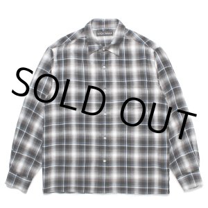 画像: WACKO MARIA/CHECK REGULAR COLLAR SHIRT（GRAY）［チェックレギュラーカラーシャツ-25春夏］