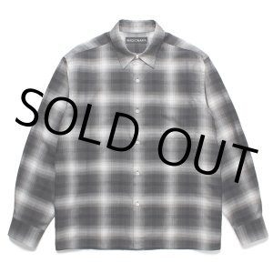 画像: WACKO MARIA/CHECK REGULAR COLLAR SHIRT（GRAY）［チェックレギュラーカラーシャツ-25春夏］