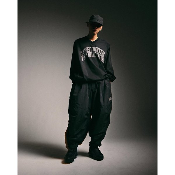 画像2: TIGHTBOOTH/RIPPLE BALLOON PANTS（Black）［リップルバルーンパンツ-25春夏］ (2)