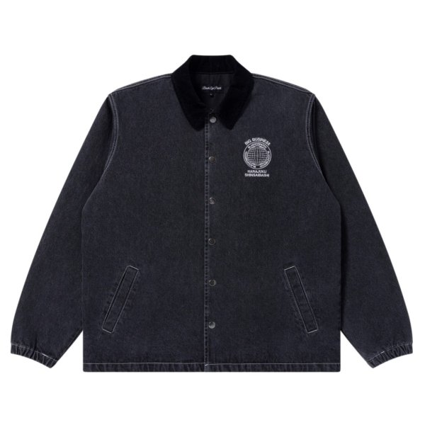 画像2: BlackEyePatch/BIG BUSINESS FLAGSHIPS DENIM COACH JACKET（BLACK） (2)