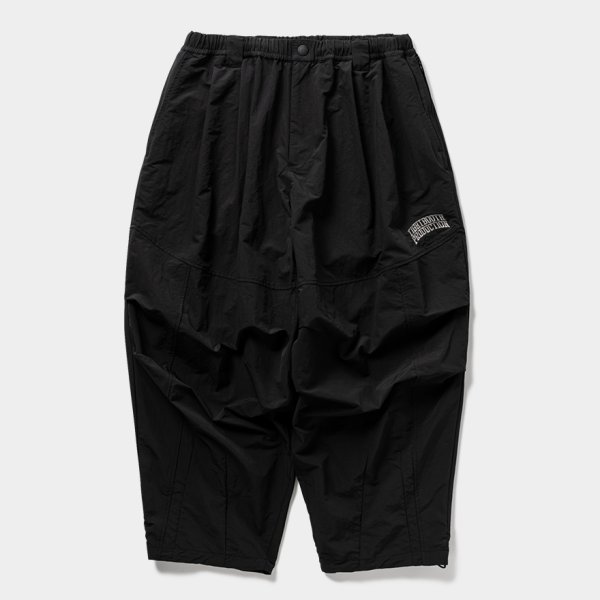 画像1: TIGHTBOOTH/RIPPLE BALLOON PANTS（Black）［リップルバルーンパンツ-25春夏］ (1)