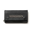 画像1: CALEE/STUDS LEATHER LONG WALLET（BLACK）［スタッズレザーロングウォレット-25春夏］ (1)