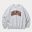 画像1: TIGHTBOOTH/COLLEGE CREW SWEAT SHIRT（Ash）［クルーネックスウェット-25春夏］ (1)