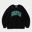 画像1: TIGHTBOOTH/COLLEGE CREW SWEAT SHIRT（Black）［クルーネックスウェット-25春夏］ (1)