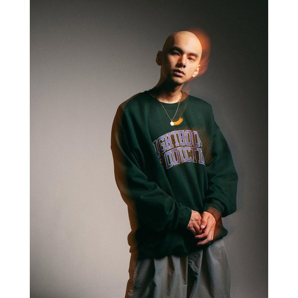 画像3: TIGHTBOOTH/COLLEGE CREW SWEAT SHIRT（Ash）［クルーネックスウェット-25春夏］ (3)