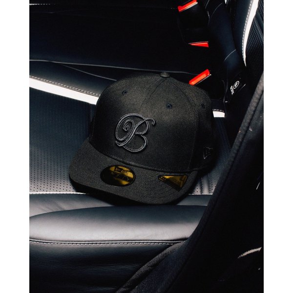 画像3: BlackEyePatch/B EMBLEM PRE CURVED NEW ERA CAP（BLACK） (3)