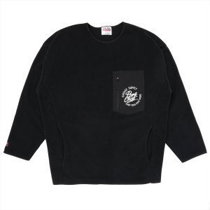 画像: PORKCHOP/CS FLEECE SHIRT（BLACK）［フリースクルーネック-25春夏］