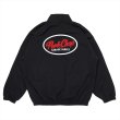 画像1: PORKCHOP/OVAL LOGO NYLON JACKET（BLACK）［ナイロンJKT-25春夏］ (1)