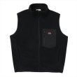 画像1: PORKCHOP/FLEECE VEST（BLACK）［フリースベスト-25春夏］ (1)