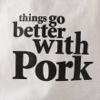 画像4: PORKCHOP/THINGS GO BETTER TOTE BAG（GRAY）［トートバッグ-25春夏］ (4)