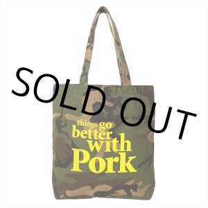 画像: PORKCHOP/THINGS GO BETTER TOTE BAG（CAMO）［トートバッグ-25春夏］