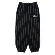 画像1: COOTIE PRODUCTIONS/Allover Print Open End Yarn Sweat Easy Pants（Black）［ストライプスウェットイージーパンツ-25春夏］ (1)