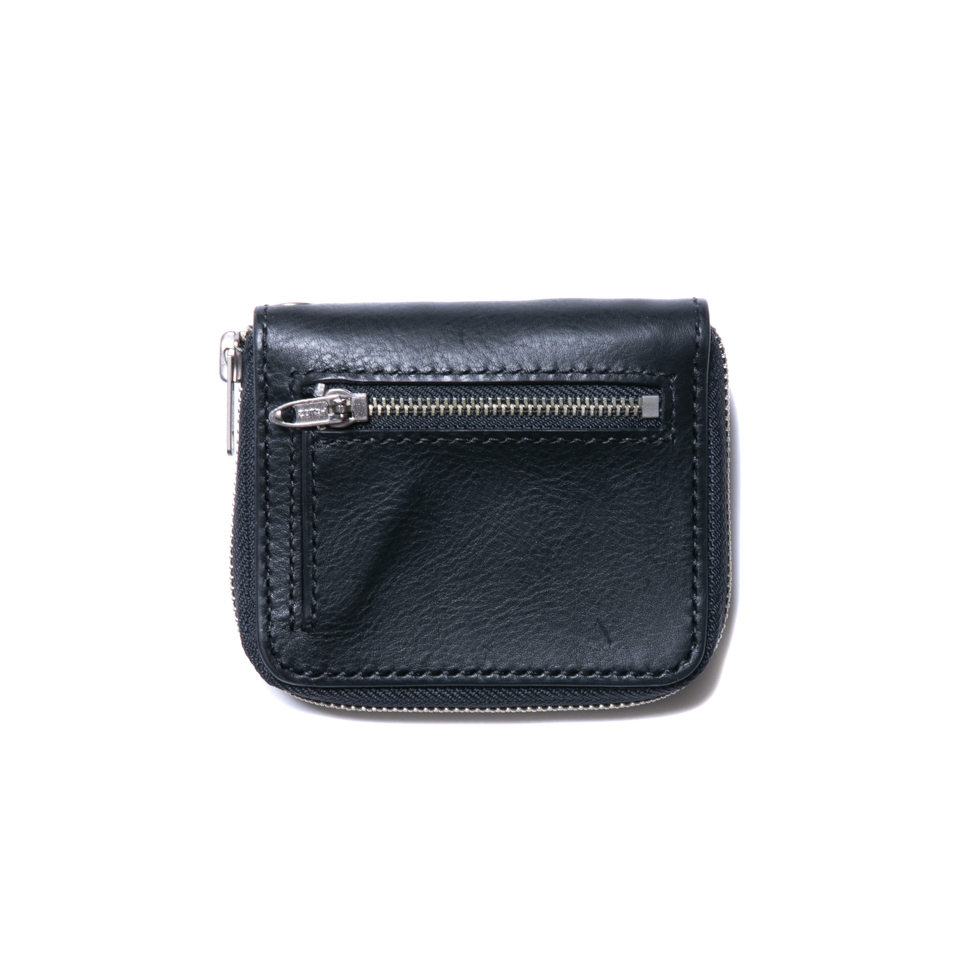 COOTIE PRODUCTIONS/Leather Zip-Around Wallet（ブラック）［レザー