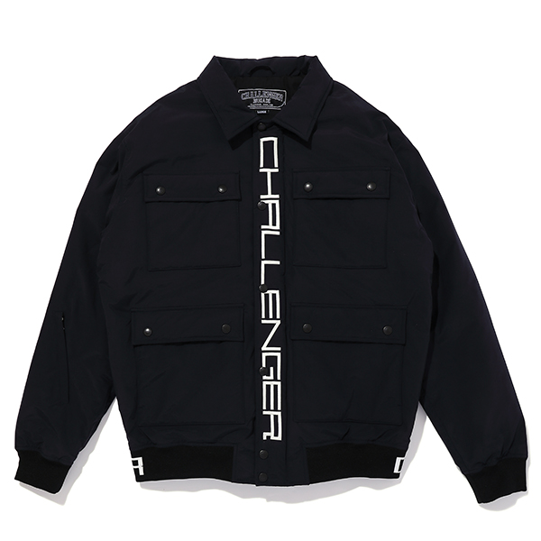 CHALLENGER/NYLON WORK JACKET（ブラック）［ナイロンワークJKT-21春夏