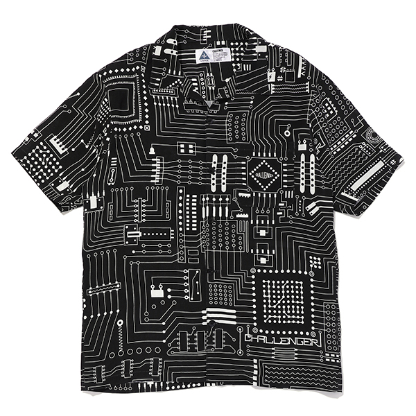 CHALLENGER/S/S CIRCUIT SHIRT（ブラック）［サーキット半袖シャツ-21