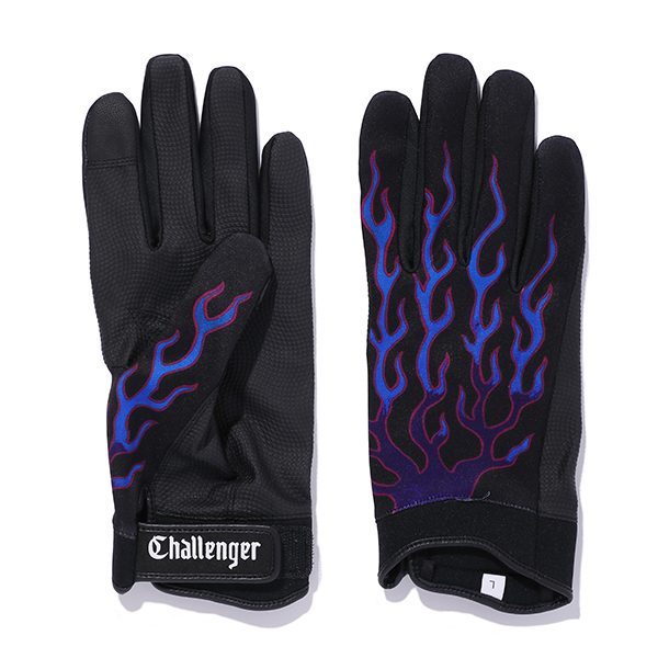 CHALLENGER/FIRE MECHANIC GLOVE（ブラック/ブルーファイヤー