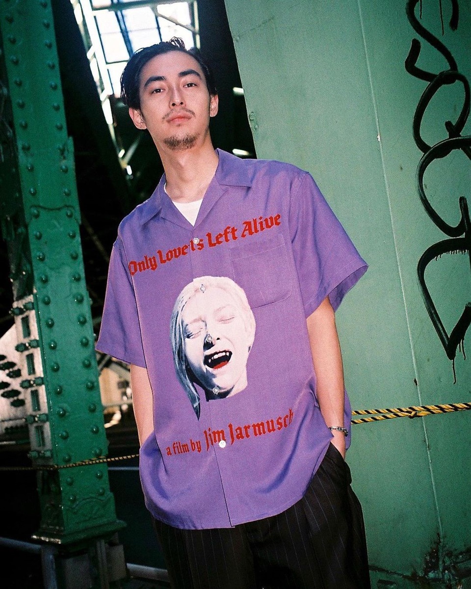 WACKO MARIA/JIM JARMUSCH / S/S HAWAIIAN SHIRT（パープル