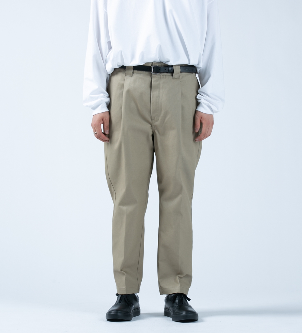 COOTIE/T/C 1 Tuck Trousers（×Dickies）（ベージュ）［T/Cワンタック ...