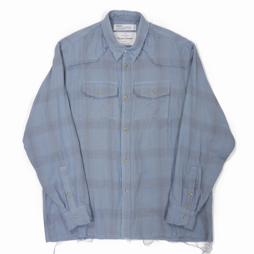 11,499円DAIRIKU/Triple Gauze Check Western Shirt