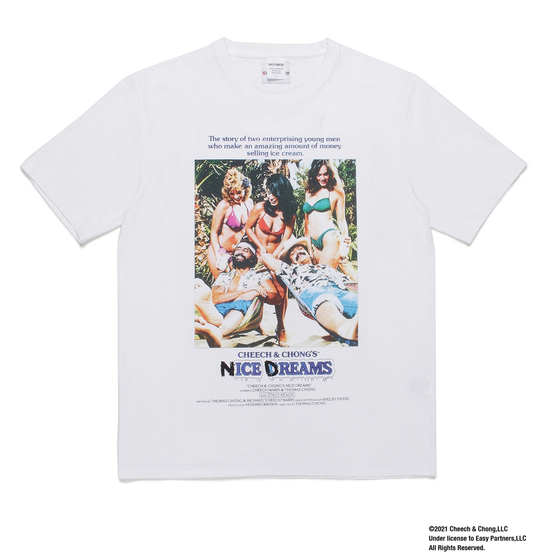 WACKO MARIA/NICE DREAMS / WASHED HEAVY WEIGHT CREW NECK T-SHIRT