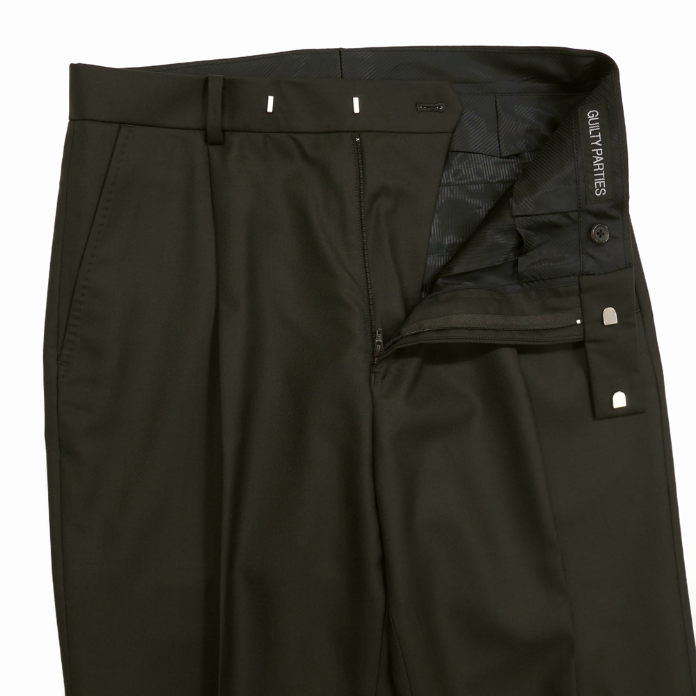 WACKO MARIA/PLEATED TROUSERS（TYPE-2）（ブラウン）［ワンタック