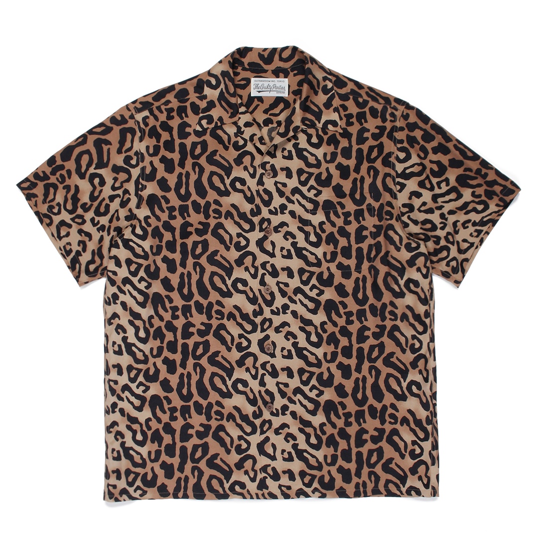 21ss ワコマリア Leopard Hawaiian shirt S-levercoffee.com
