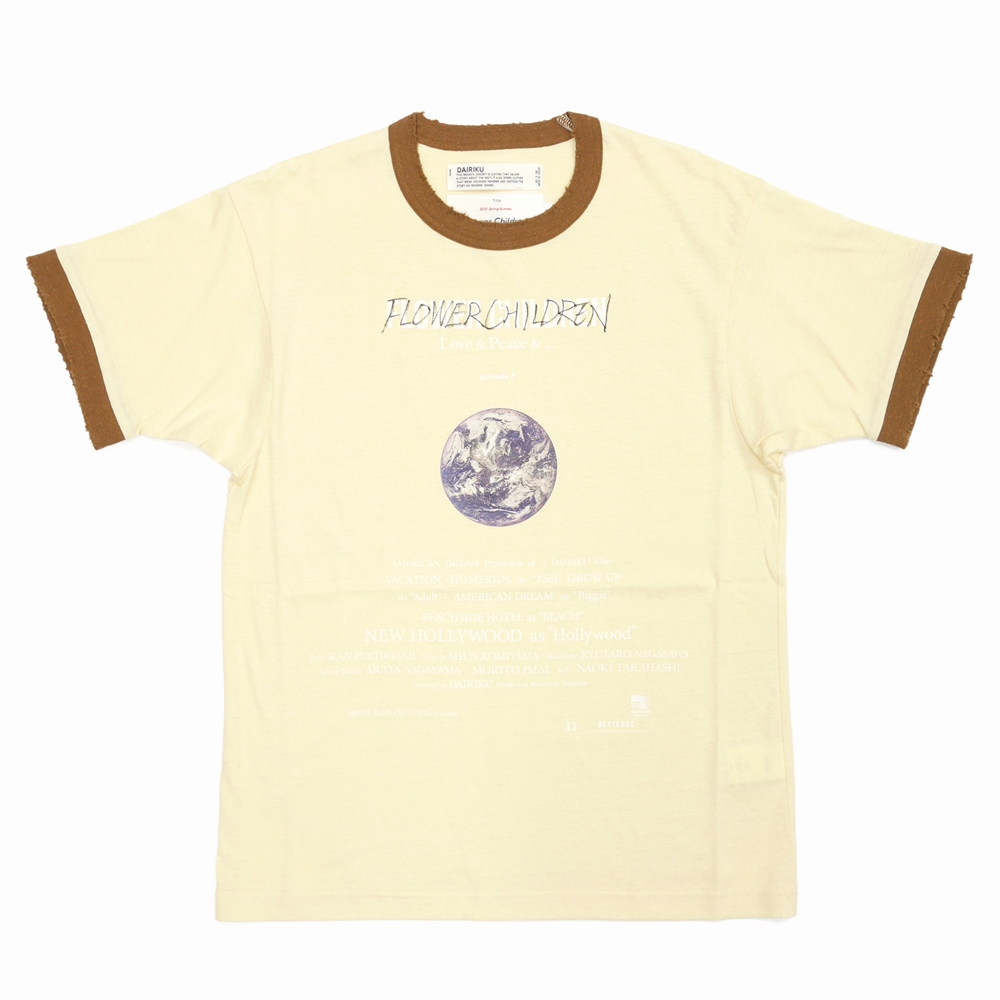 DAIRIKU "Earth" Thrift Trim Tee タグ付きTシャツ/カットソー(半袖/袖なし)