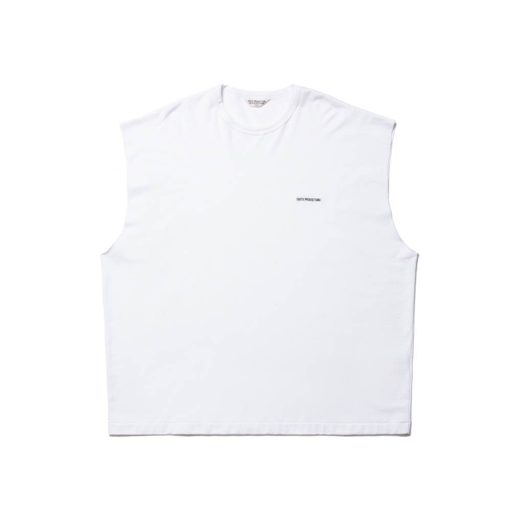 COOTIE PRODUCTIONS/Supima Cotton Sweat Cut-Off Tee（ホワイト