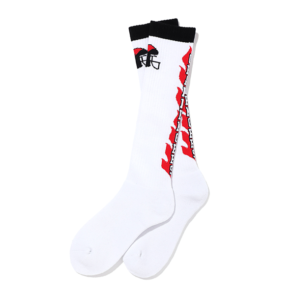 クリスマス特集2022 CHALLENGER/チャレンジャー SOCKS FLAME ソックス