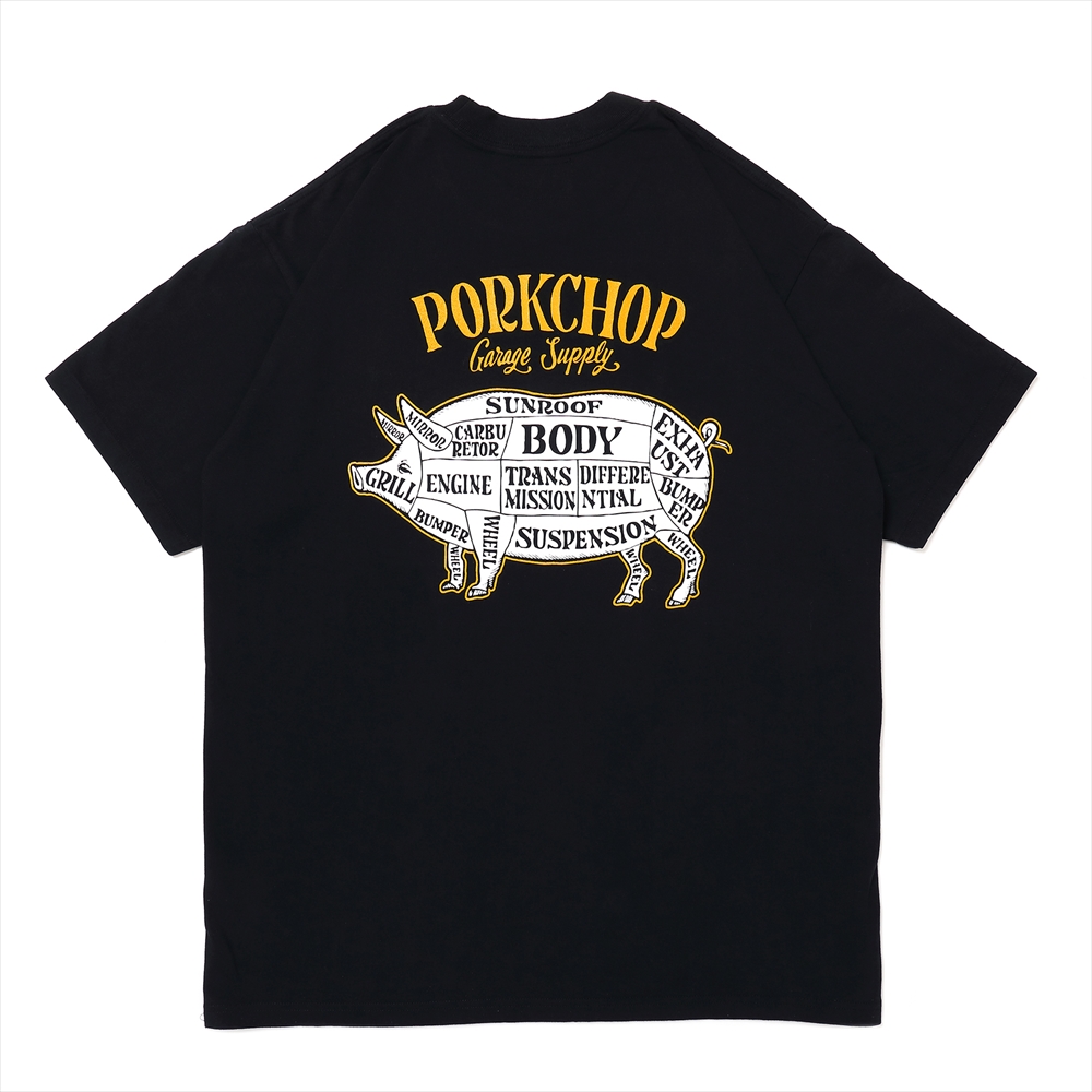 PORKCHOP PORK BACK TEE - Tシャツ/カットソー(半袖/袖なし)