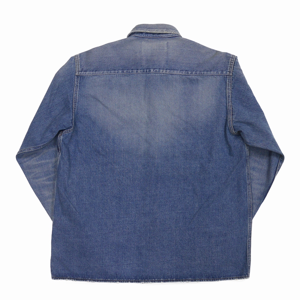 DAIRIKU/Leather Patch Work Denim Shirt（インディゴ） 【50%OFF