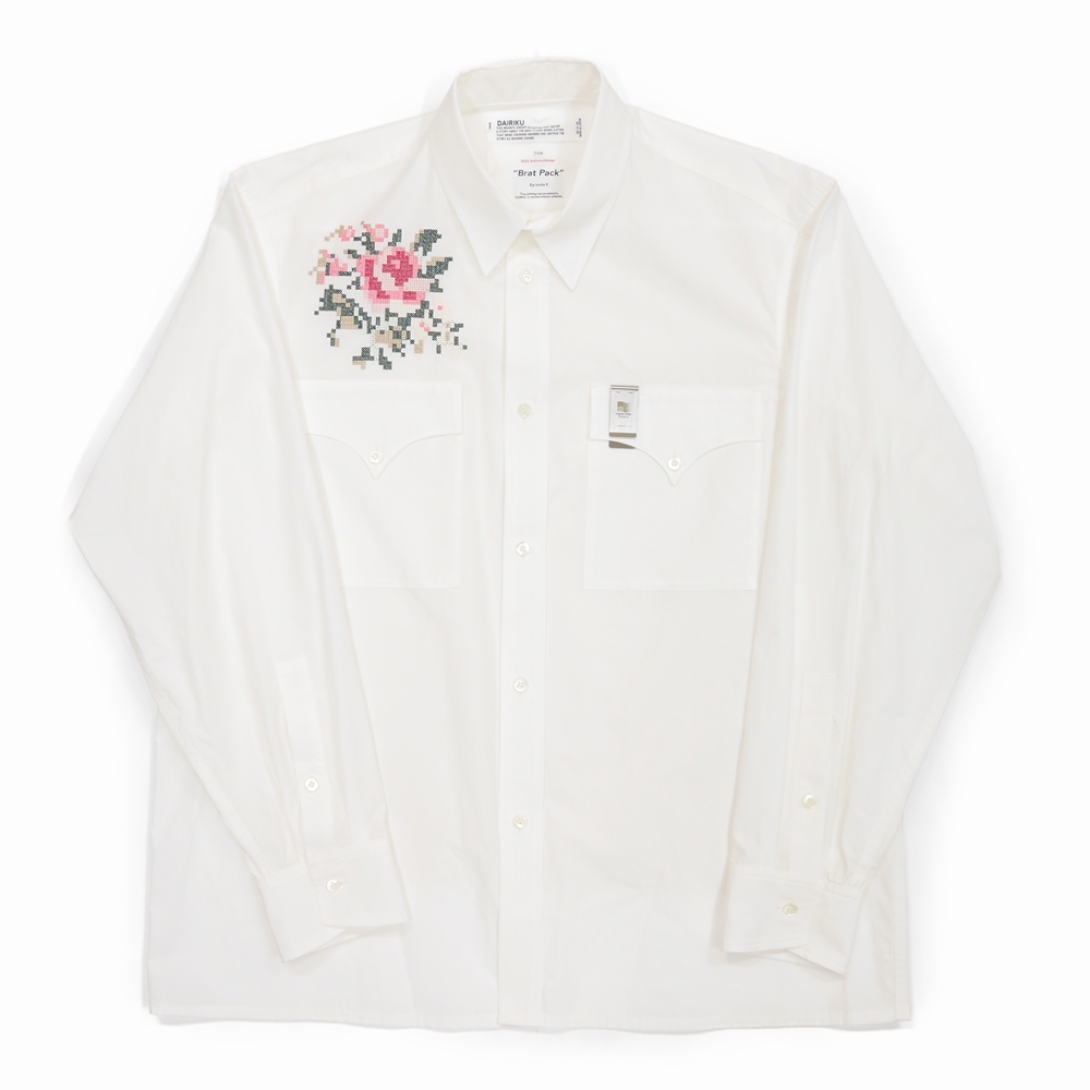 DAIRIKU/Flower Cross Em Shirt  マネークリップなし