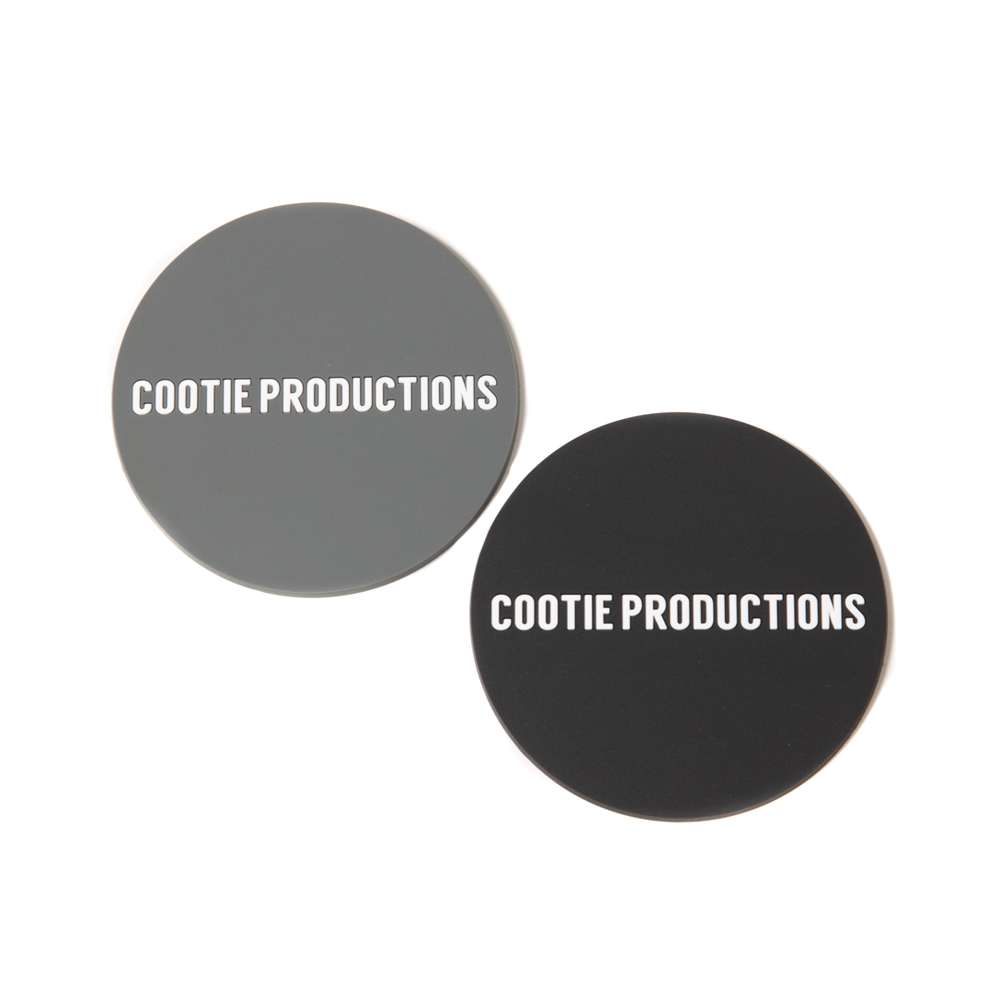 COOTIE PRODUCTIONS/Coaster Set（ブラック&グレー）［コースター2枚