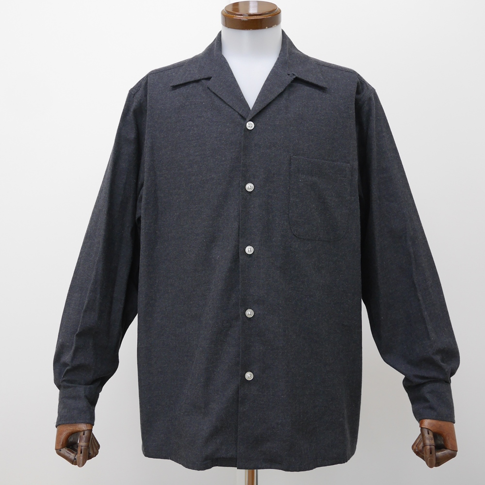 WACKO MARIA/50'S SHIRT L/S（TYPE-1）（チャコール）［50'Sシャツ-21