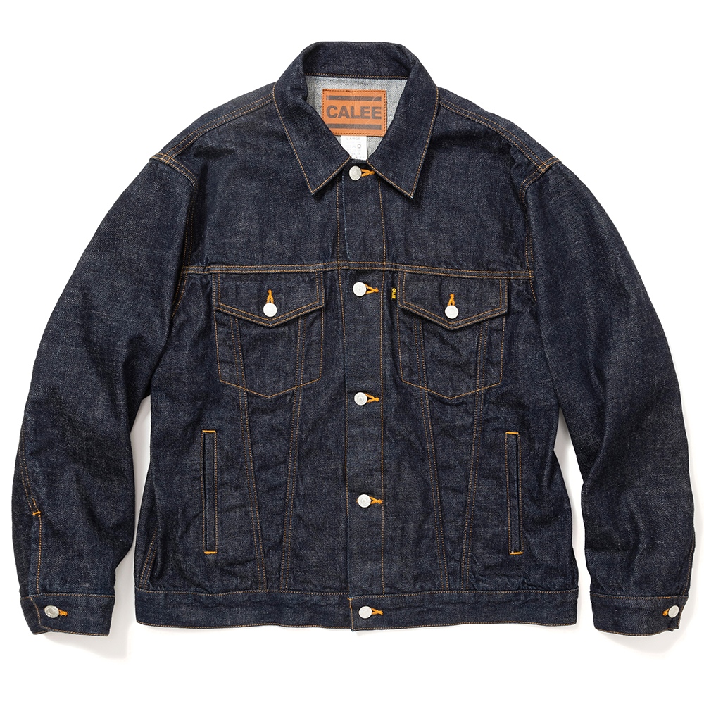 CALEE/Vintage reproduct 3rd type ow denim jacket（インディゴブルー