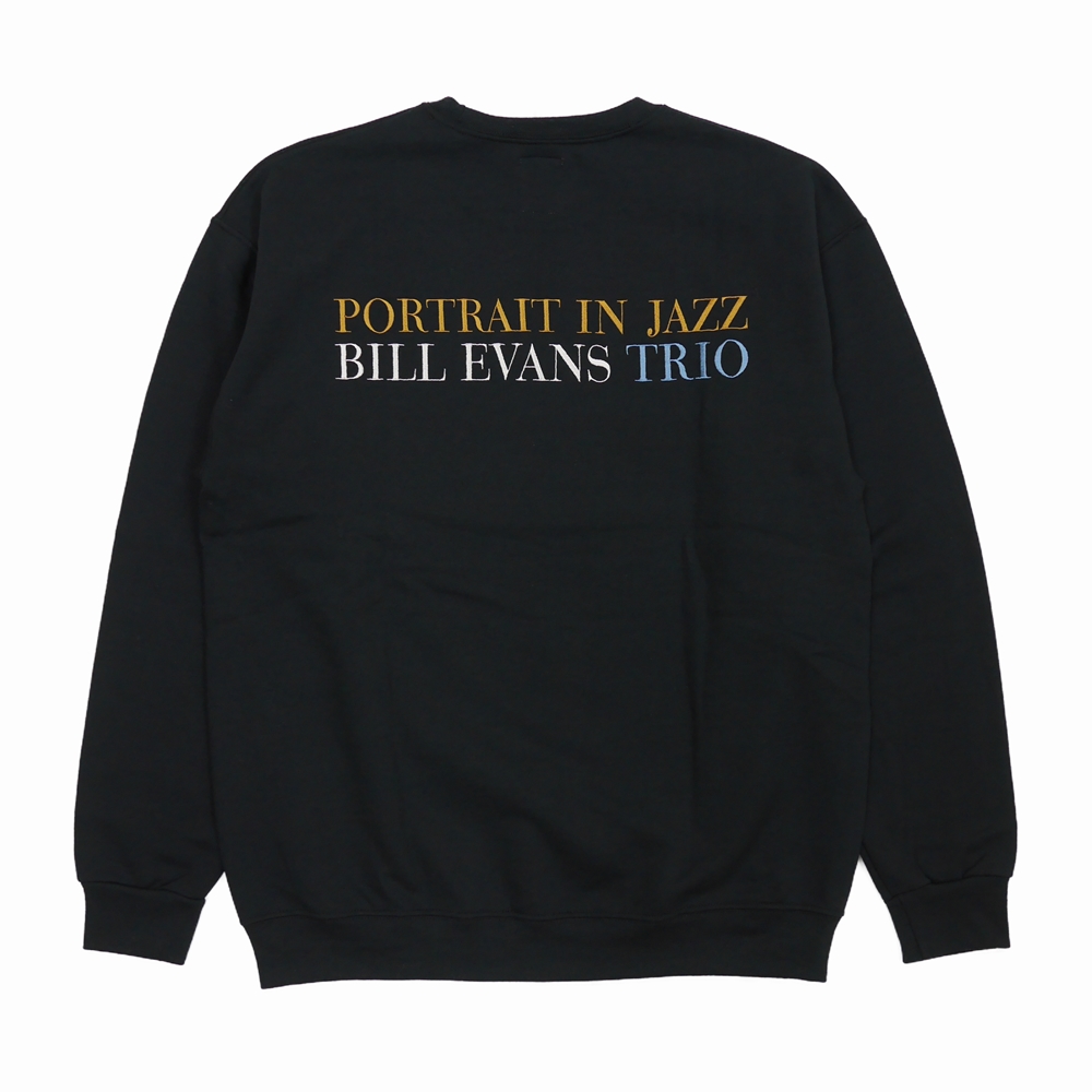 WACKO MARIA/BILL EVANS / SWEAT SHIRT（TYPE-1）（ブラック