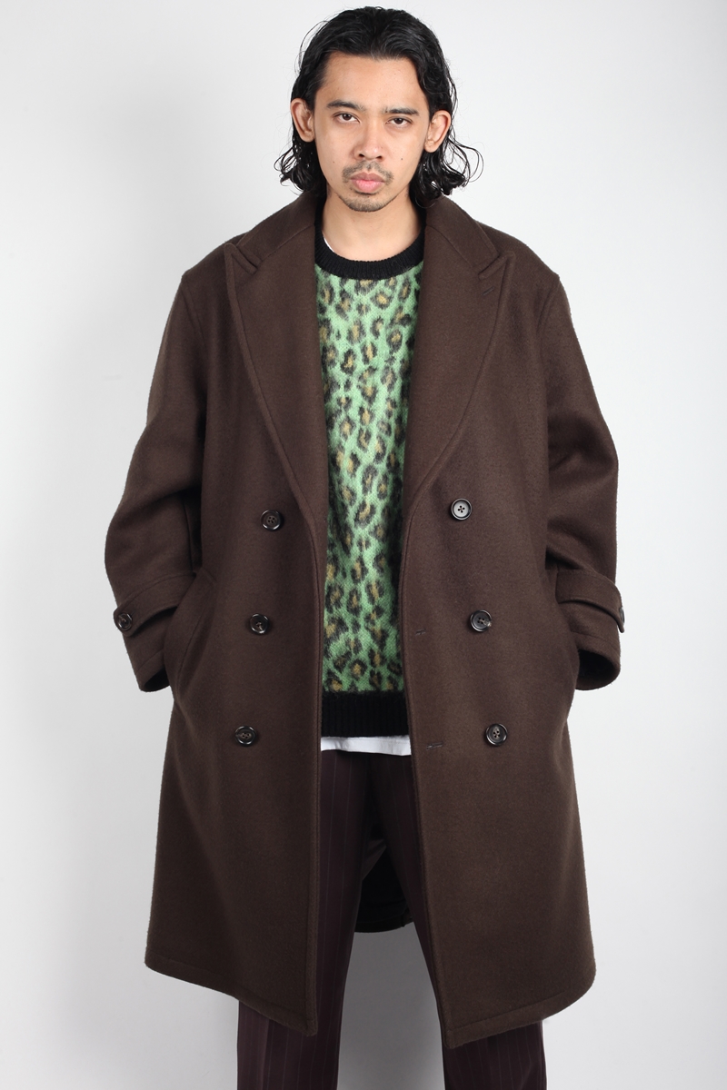 WACKO MARIA/LEOPARD MOHAIR KNIT JACQUARD SWEATER（TYPE-1